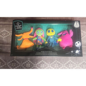 New 2024 Nightmare Before Christmas 4 Piece Plush Collector Set neon Blacklight